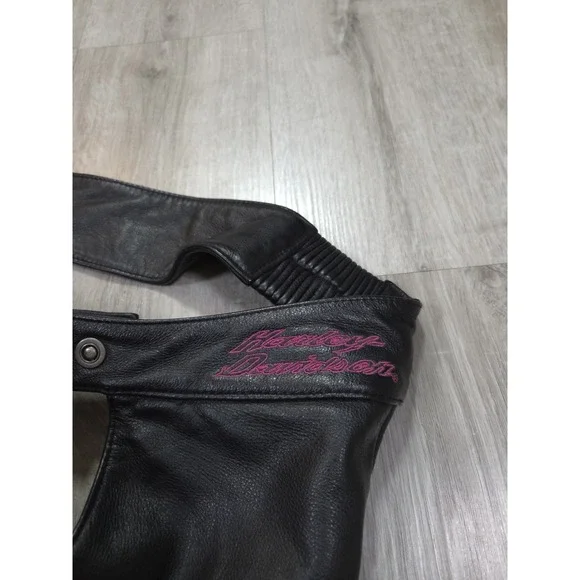 Harley Davidson Leather Chaps Womens Small Camo Riding Gear - Picture 7 of 14